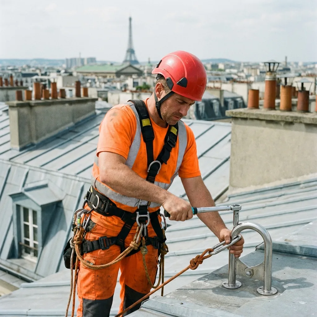 Installation de points d'ancrage — réalisation 4